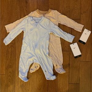 Nike baby Striped One Piece Set - Blue and Tan